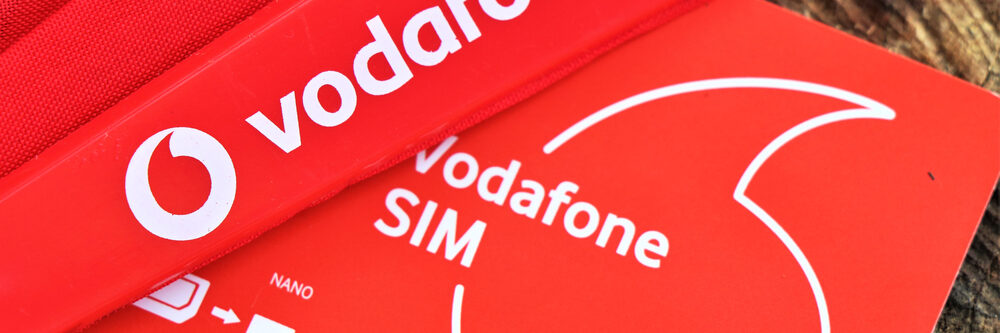 Rome,,Italy.,2020.,Close,Up,Of,A,Vodafone,Sim,Card.